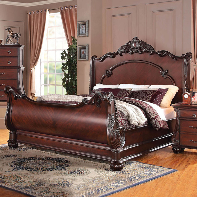 Abramson Queen Bed in Cherry