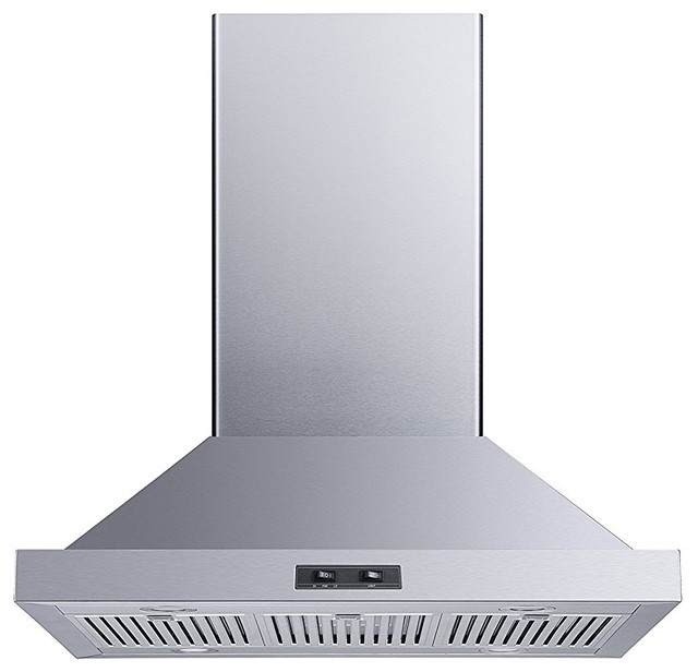 Winflo Convertible Island Range Hood, 475 CFM, Stainless Steel, 30