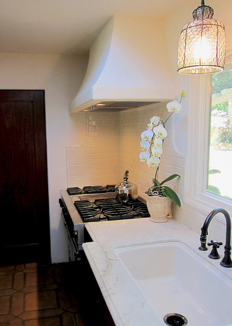Spanish Style Range Hood for Santa Barbara Spanish Home - Mediterranean ...