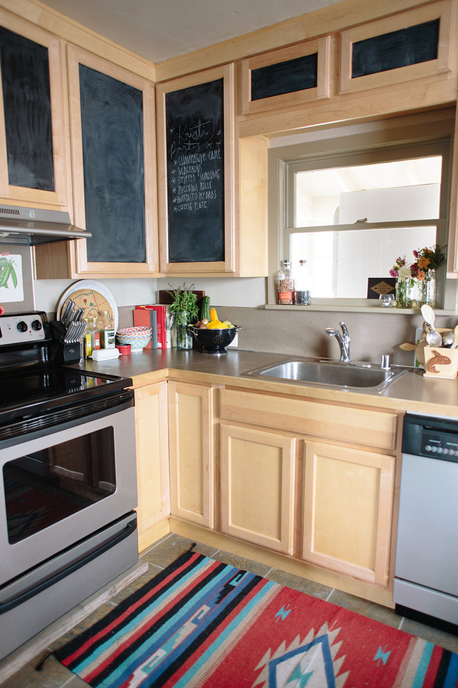 Eclectic kitchen photo in Seattle