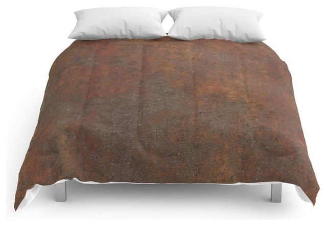 Rust Comforter Contemporary Comforters And Comforter Sets By