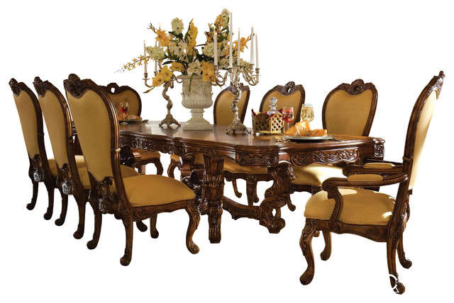 Palais Royale 7 Piece Rectangular Dining Room Set Rococo Cognac Palais Royale 7 Piece Rectangular Dining Room Set Rococo Cognac