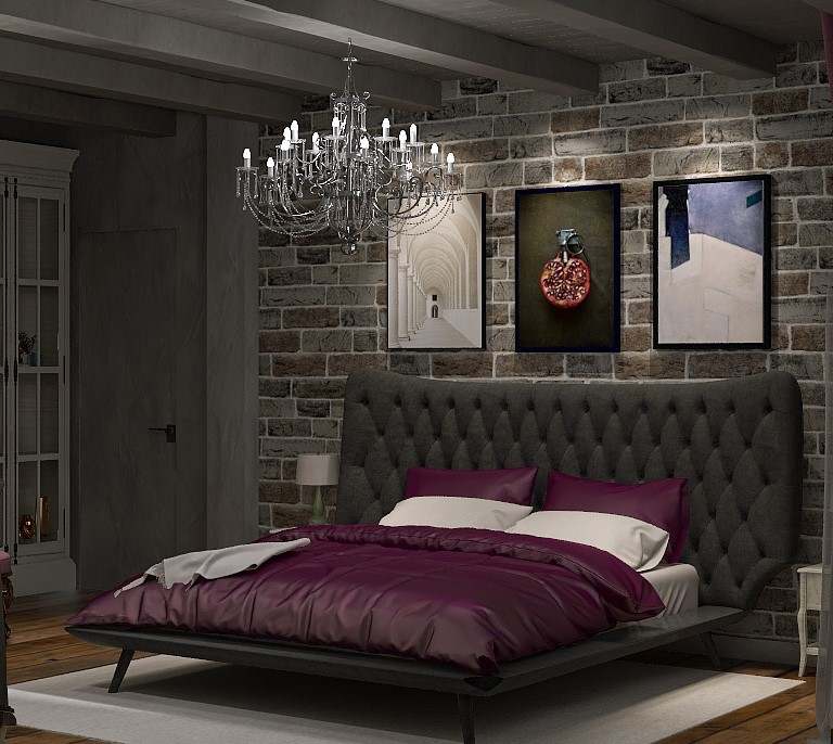 Спальня в стиле Гранж