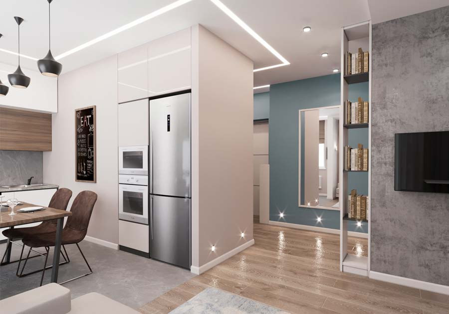 Дизайн квартиры 52 метра