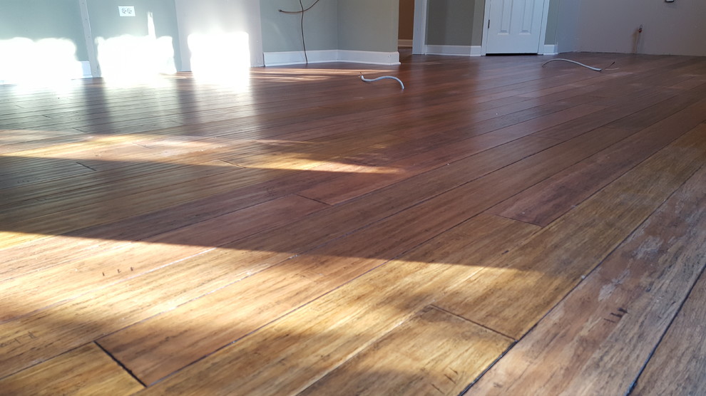 6 inch carbonized stranded bamboo nailed and glued