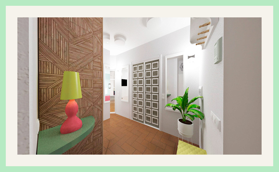 Однокомнатная квартира в перепланировке в двухкомнатную