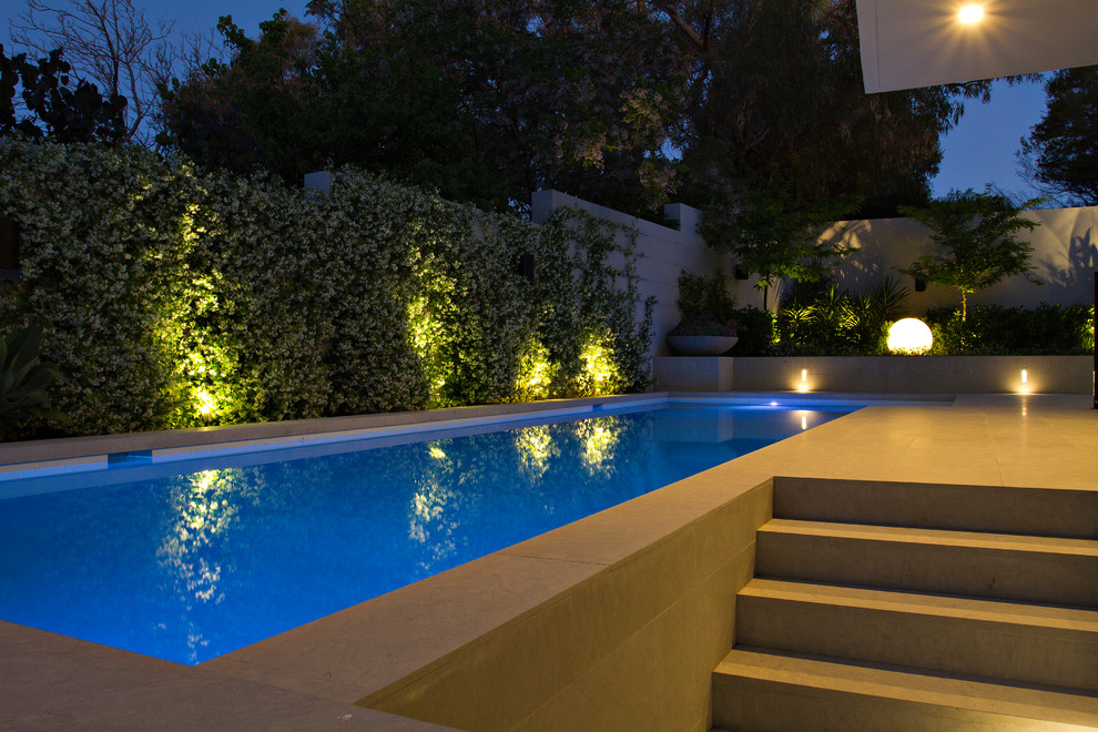 Inspiration for a contemporary rectangular pool in Perth.