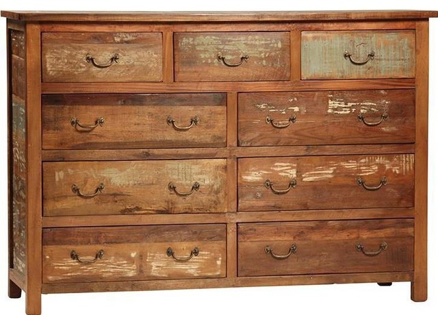 Dresser Chest Of Drawers Distressed Paint Farmhouse Dressers