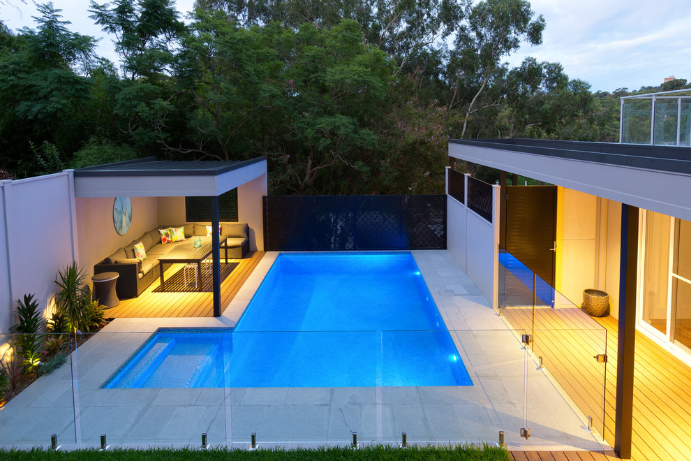 Tropical resort Pool and Cabana - Contemporary - Pool - Sydney - by ...