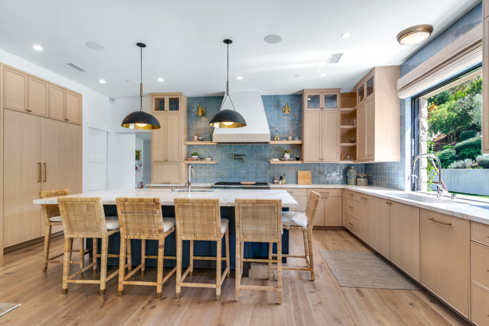 Inspiration for a transitional kitchen remodel in Orange County
