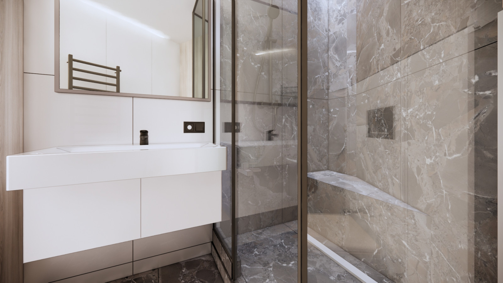 Небольшая квартира в современном стиле