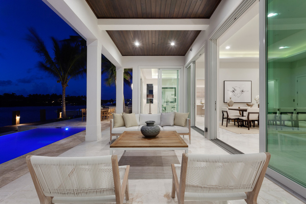 Modern patio in Miami.