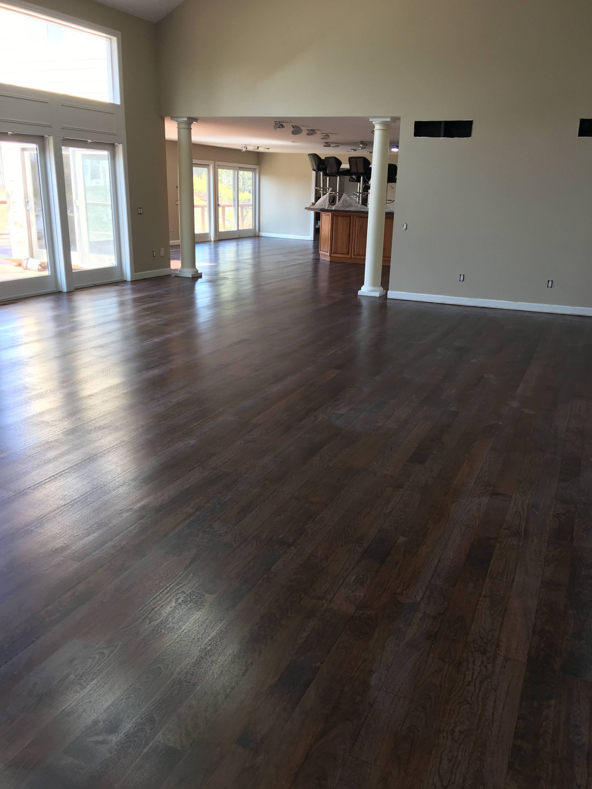 Oxbow Lake Hardwood Flooring and Windows