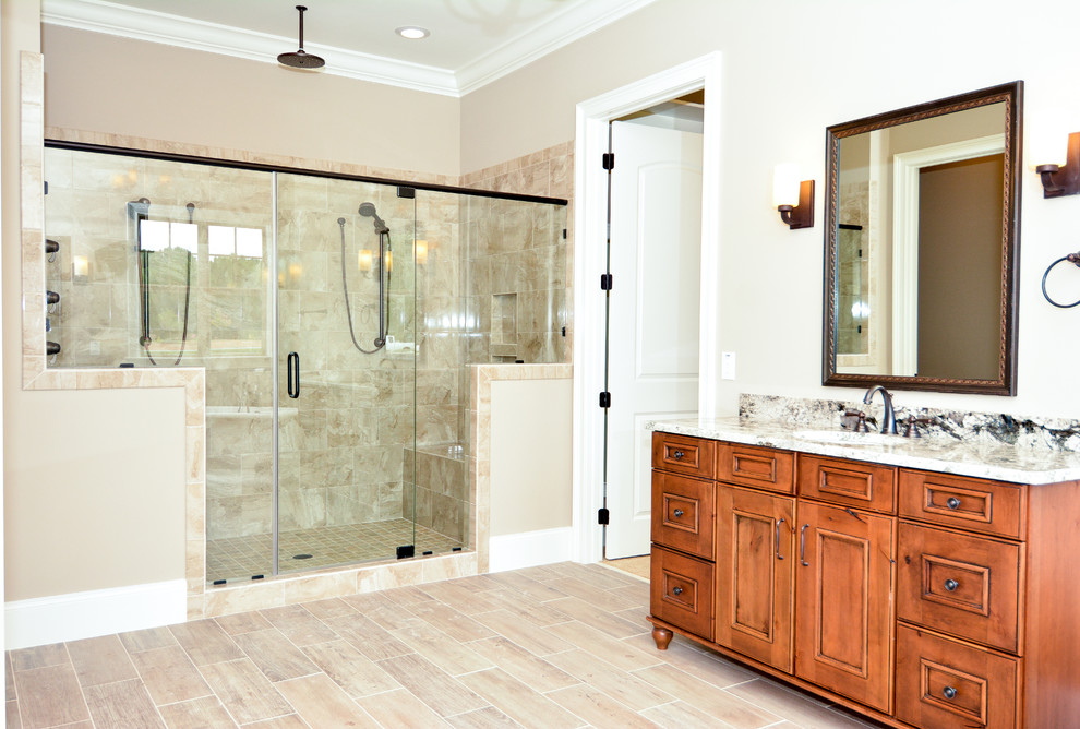 Inspiration for a transitional bathroom in Raleigh.