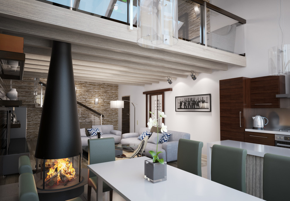 Интерьер загородного жилого дома дома п. Пререволоки Самарская обл.