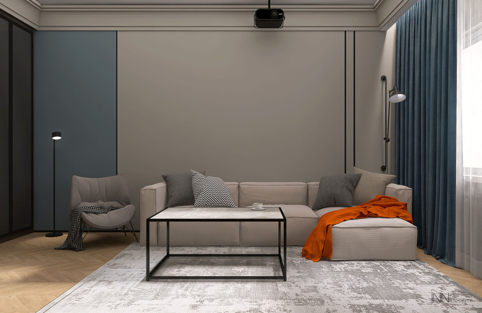 Трехкомнатная квартира в старом жилом фонде для холостяка