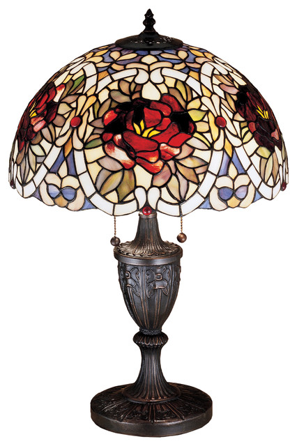 victorian rose table lamp