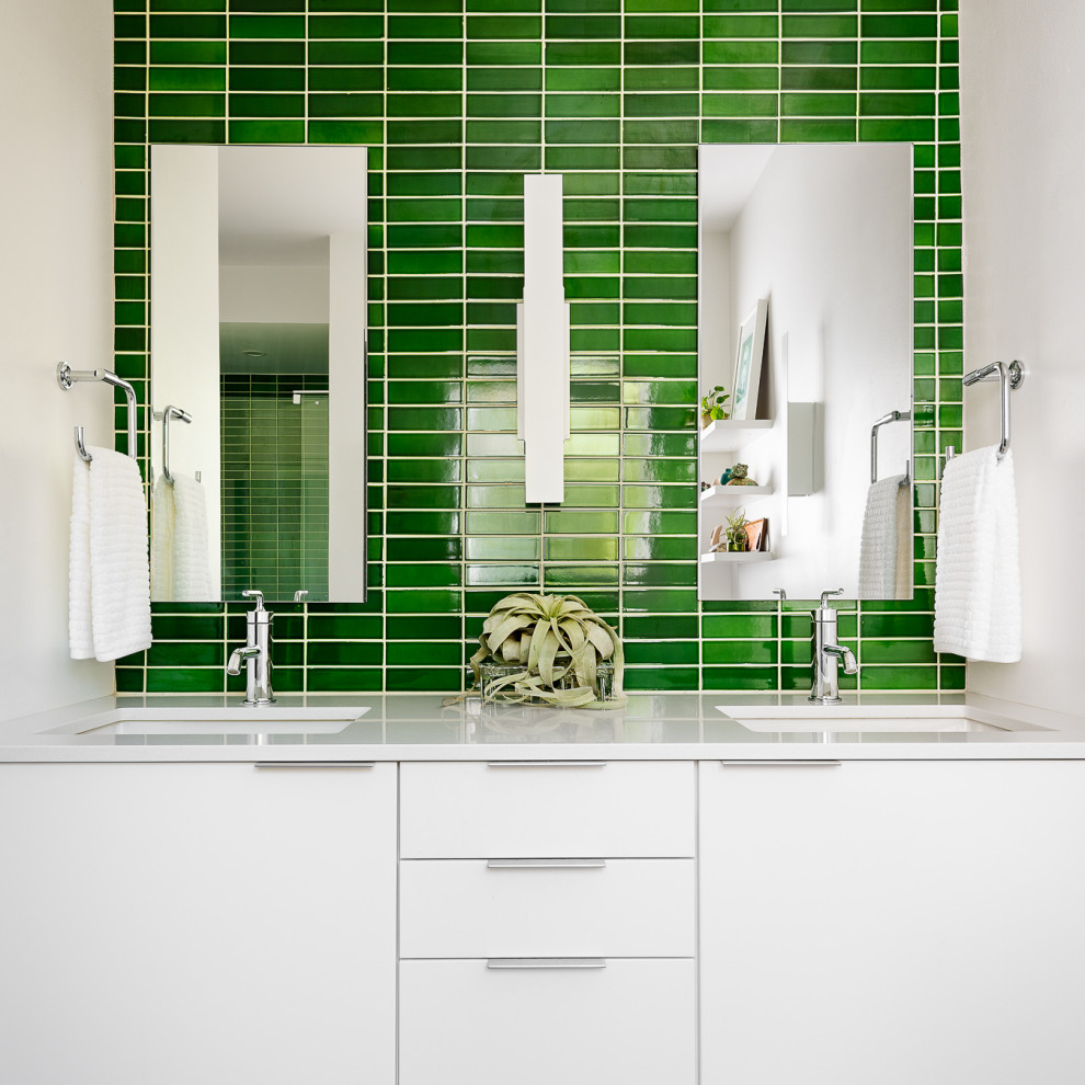 Finally Tucson Midcentury Bathroom Phoenix by Prideaux Design