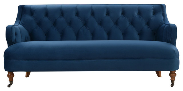 Milano Tufted Accent Sofa Satin Teal