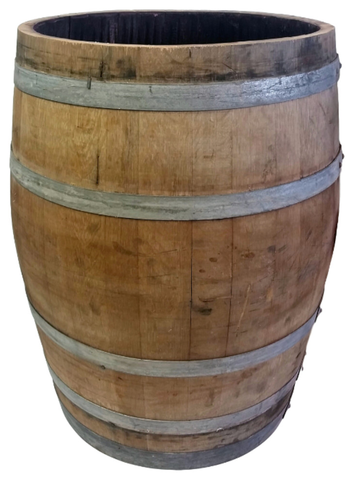 Natural  Full Wine Barrel Planter