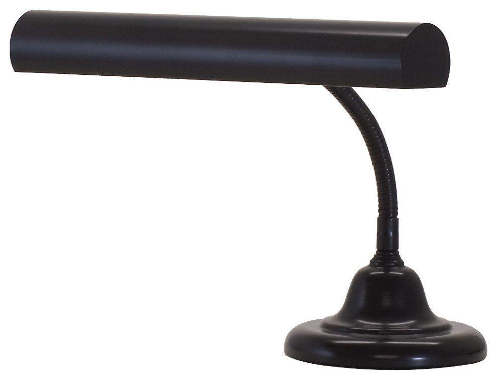 House of Troy AP14-45 Advent Piano 2 Light Swing Arm Desk Lamp - Black