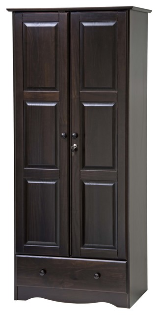 100% Solid Wood Flexible Wardrobe/Armoire/Closet ...
