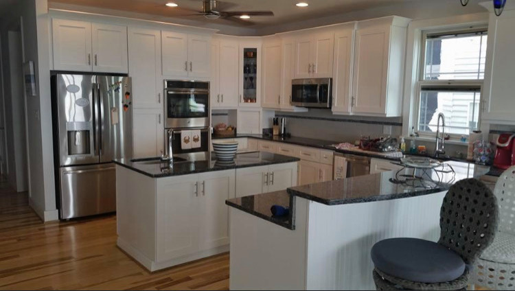 Shaker white cabinets