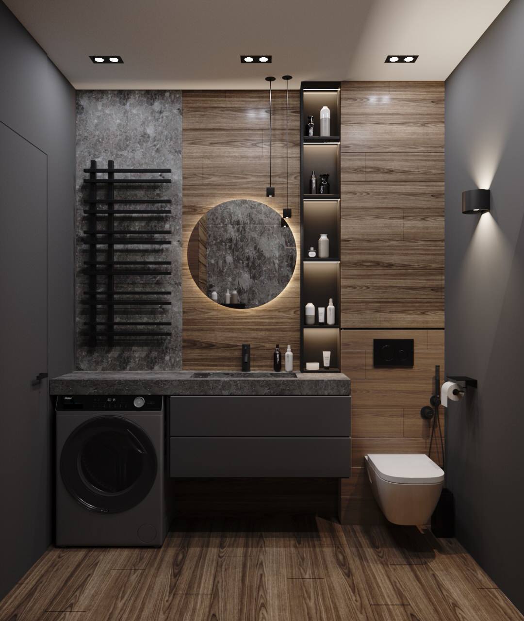 Стильная двухкомнатная квартира для молодой пары