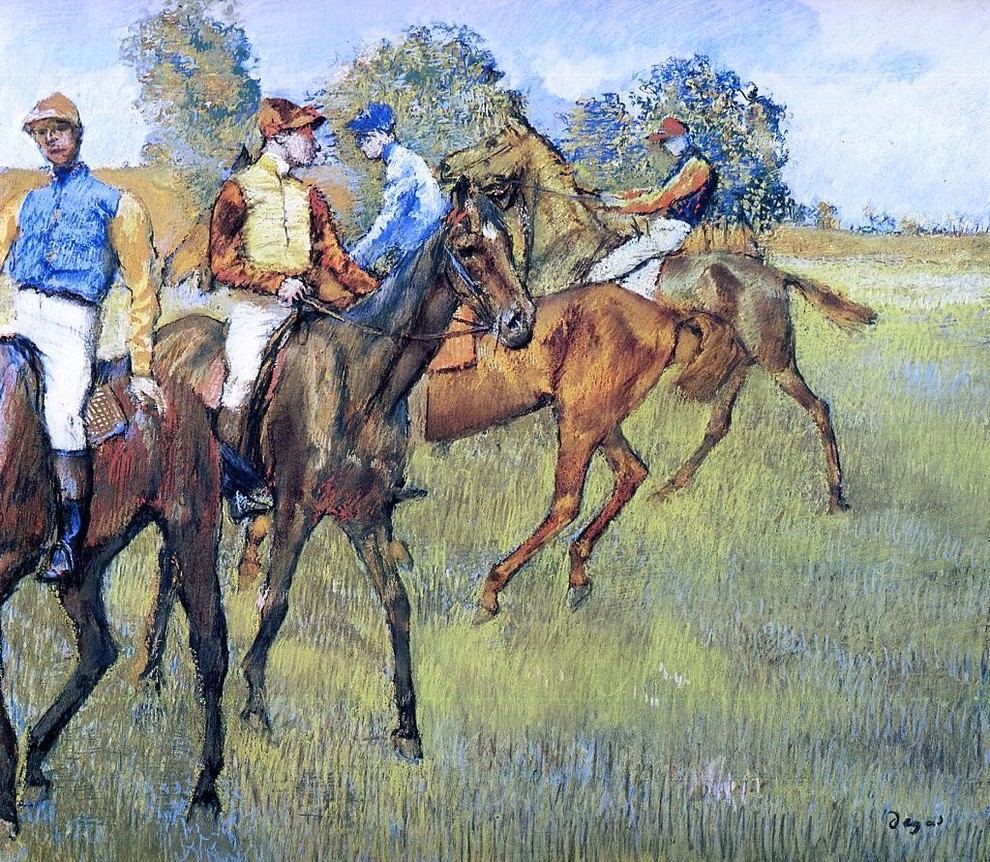 Edgar Degas Race Horses, 16"x20" Premium Archival Print