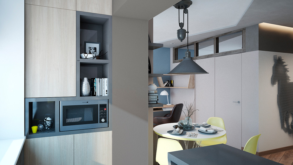 Переделанная однокомнатная квартира для холостяка