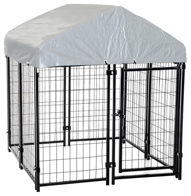 Pawhut 50"x46"x58" Contemporary Dog Kennels And Crates by Aosom