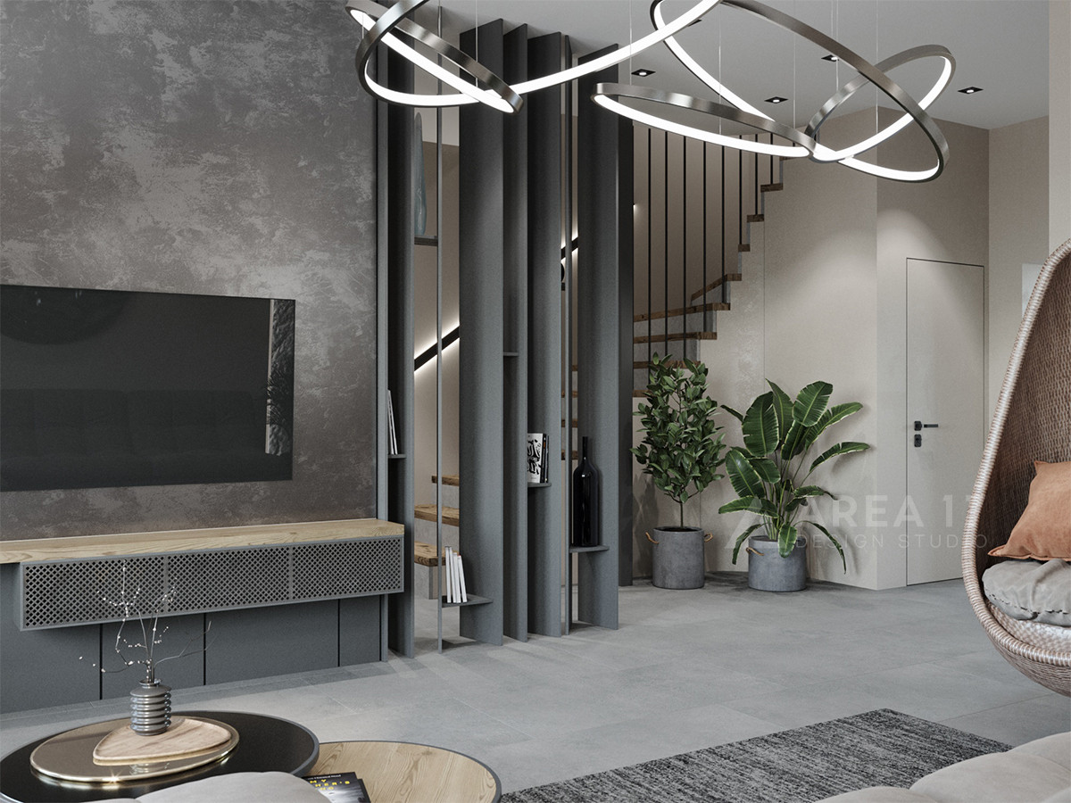 Интерьер дома с элементами Лофта