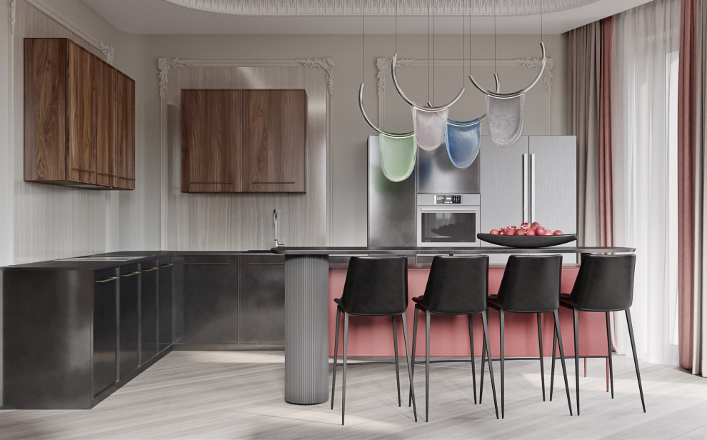 проект интерьера квартиры 150м2 Колков С.С., Камнев М.В. 2020г.