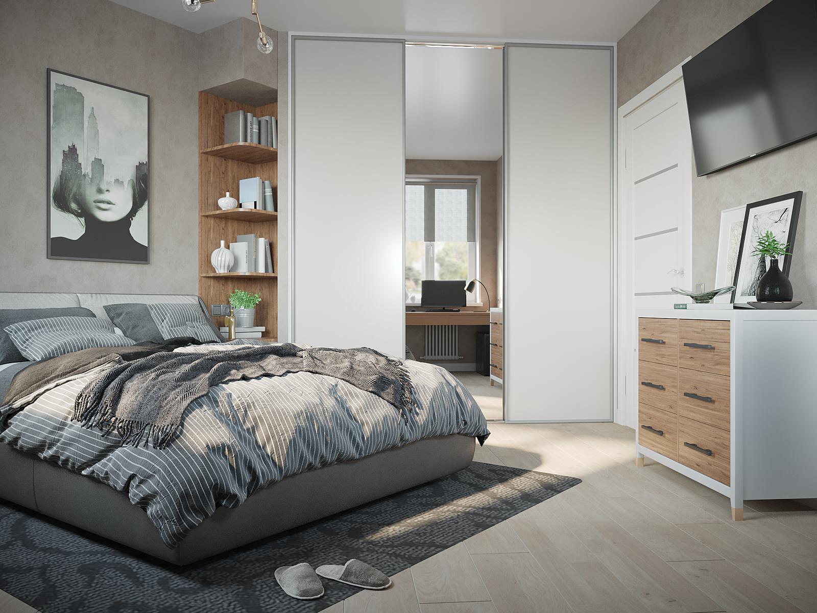 Спальня с рабочим местом