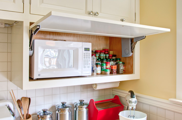 10 soluciones encajar el microondas en la cocina