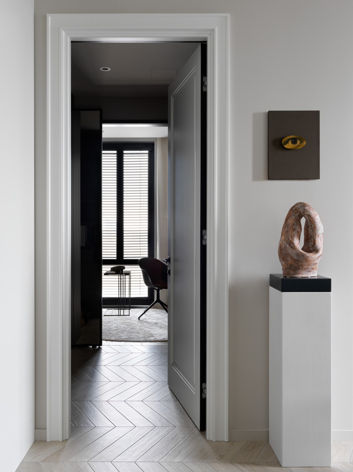 Лаконичная квартира в ЖК "Пресня Сити"