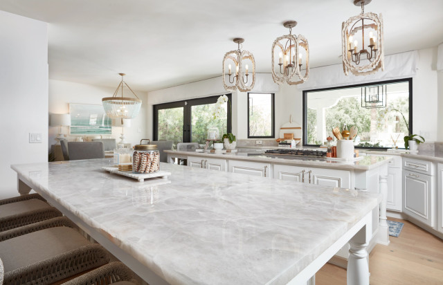 Scottsdale Traditional Kitchen, Taj Mahal Island - Traditional - Kitchen -  Phoenix - by Chisel Marble & Granite