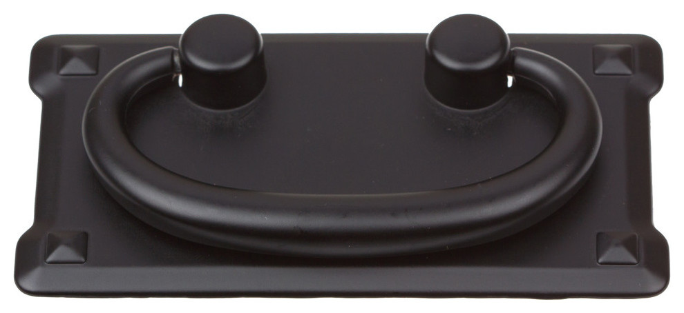 Elements R1011MB Verona 3in Center to Center Ring Cabinet Pull Matte Black