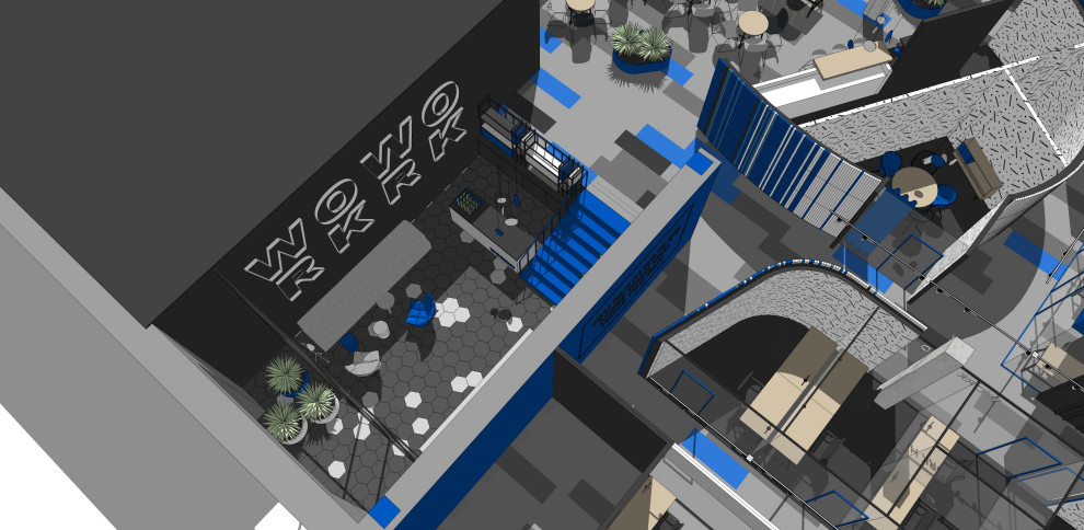 коворкинг в синем