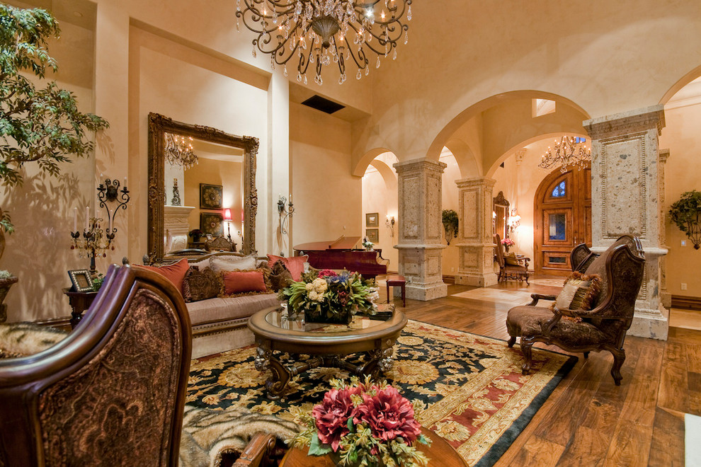 italian villa living room