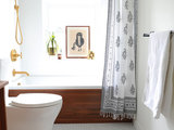 Midcentury Bathroom by mango design co