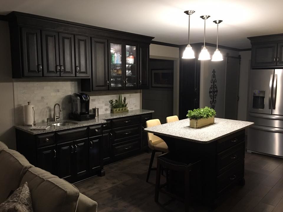 Midnight Black Cabinets - Kitchen - Indianapolis - by ...