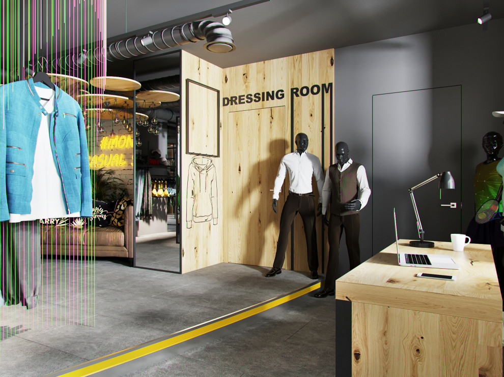 Интерьер магазина одежды