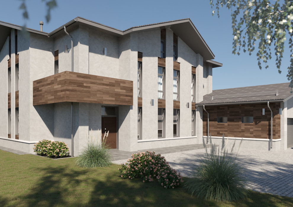 Жилой дом в поселке Слобода (экстерьер)