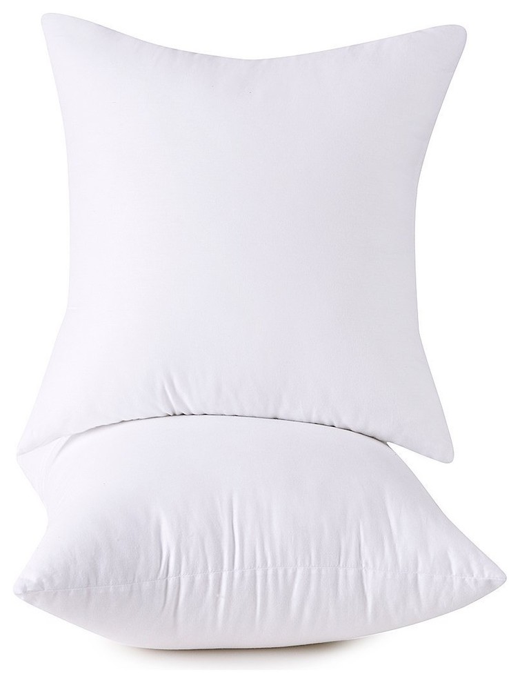 2Pack High Quality Square Pillow Form Inserts Hypoallergenic USA, 22 X