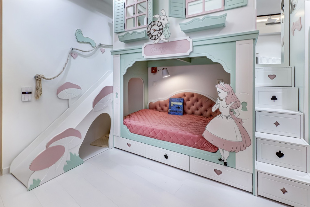 Дизайн-интерьер детской комнаты в стиле "Алиса в стране чудес"