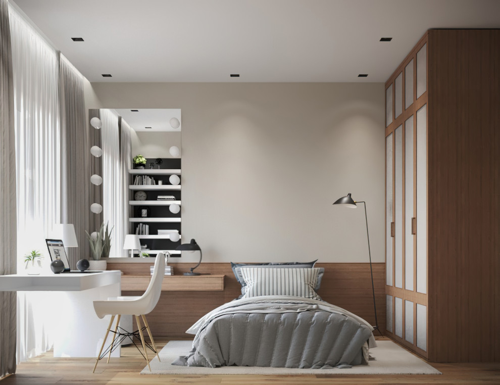 Визуализация квартиры в бежевых тонах