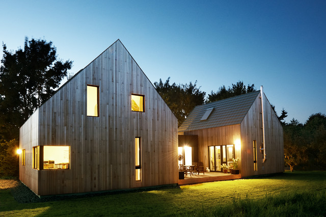 Architektur: Modernes Wohnhaus im Scheunen-Stil bei Hamburg