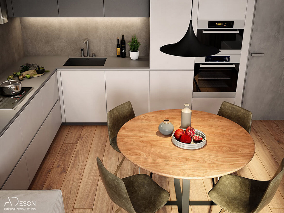 Бетон и дерево