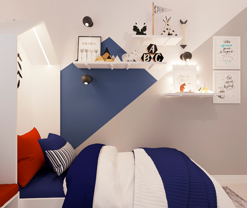 Дизайн трехкомнатной квартиры.